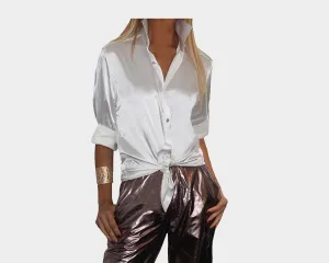 82 White long Sleeve Dress Shirt - The Park Avenue