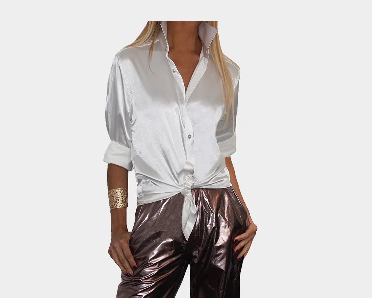 82 White long Sleeve Dress Shirt - The Park Avenue