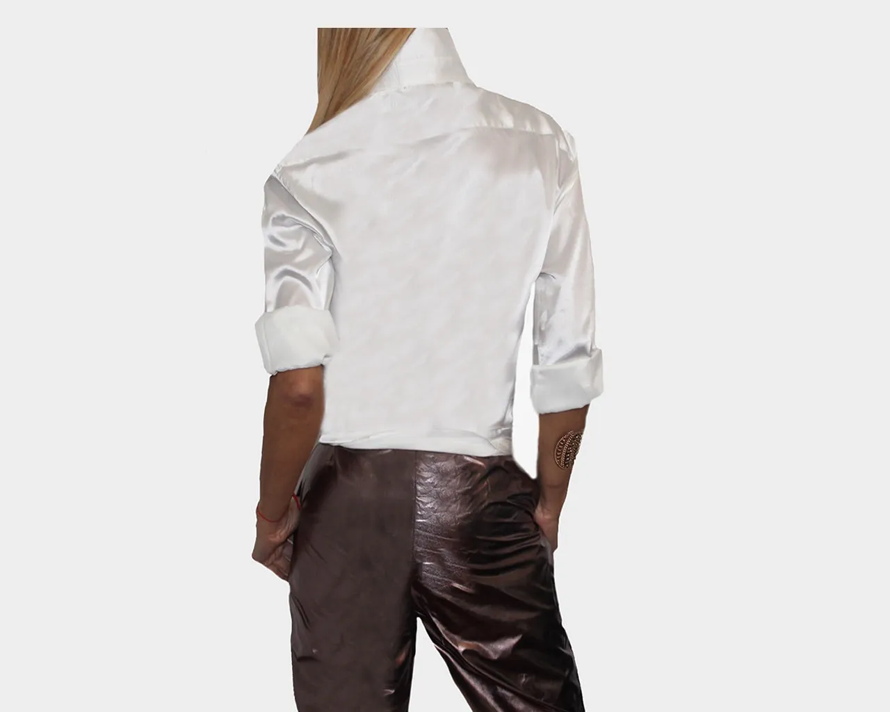 82 White long Sleeve Dress Shirt - The Park Avenue