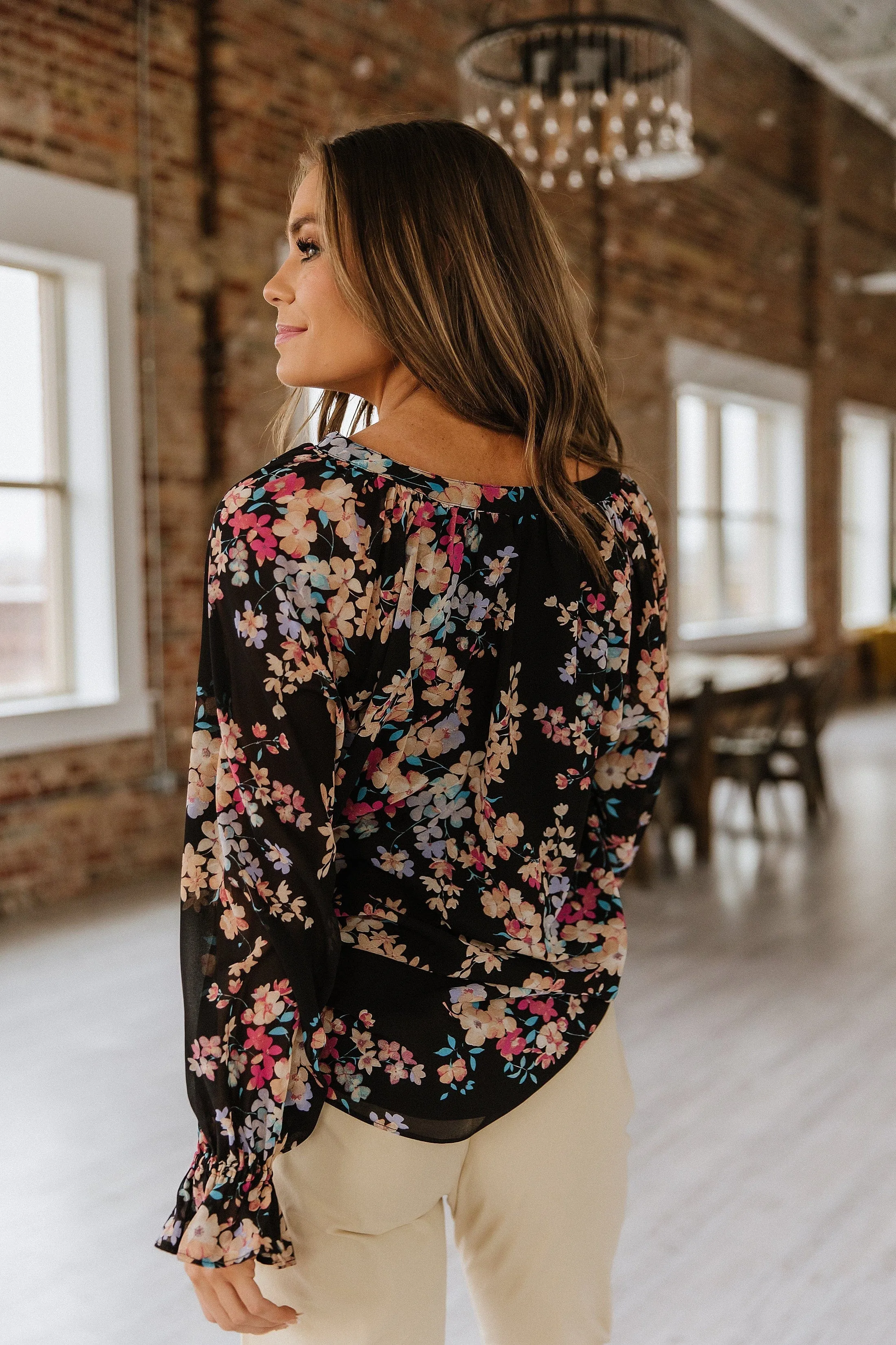 Aura Floral Print Blouse | DROPSHIP