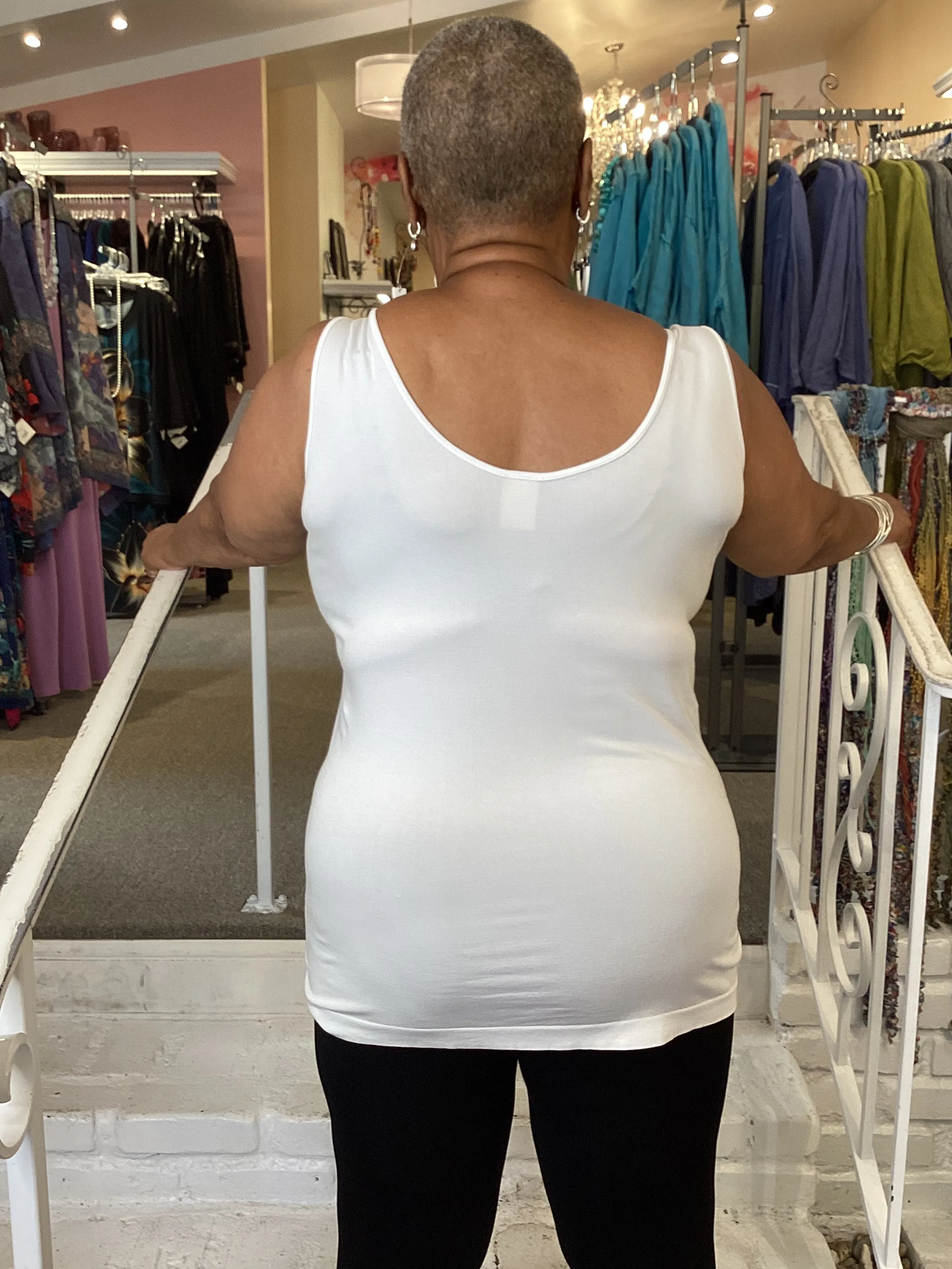 BAMBOO TANK - WHITE