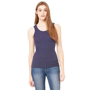 Bella   Canvas Women's Navy 2x1 Rib Tank