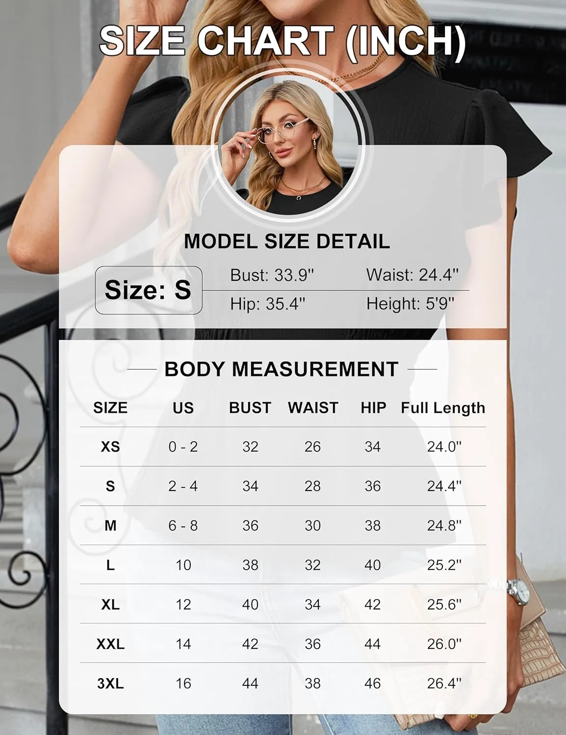 Blooming Jelly Women's Dressy Casual Blouses Business Ruffle Short Sleeve Tops Summer Crew Neck Smocked Shirts