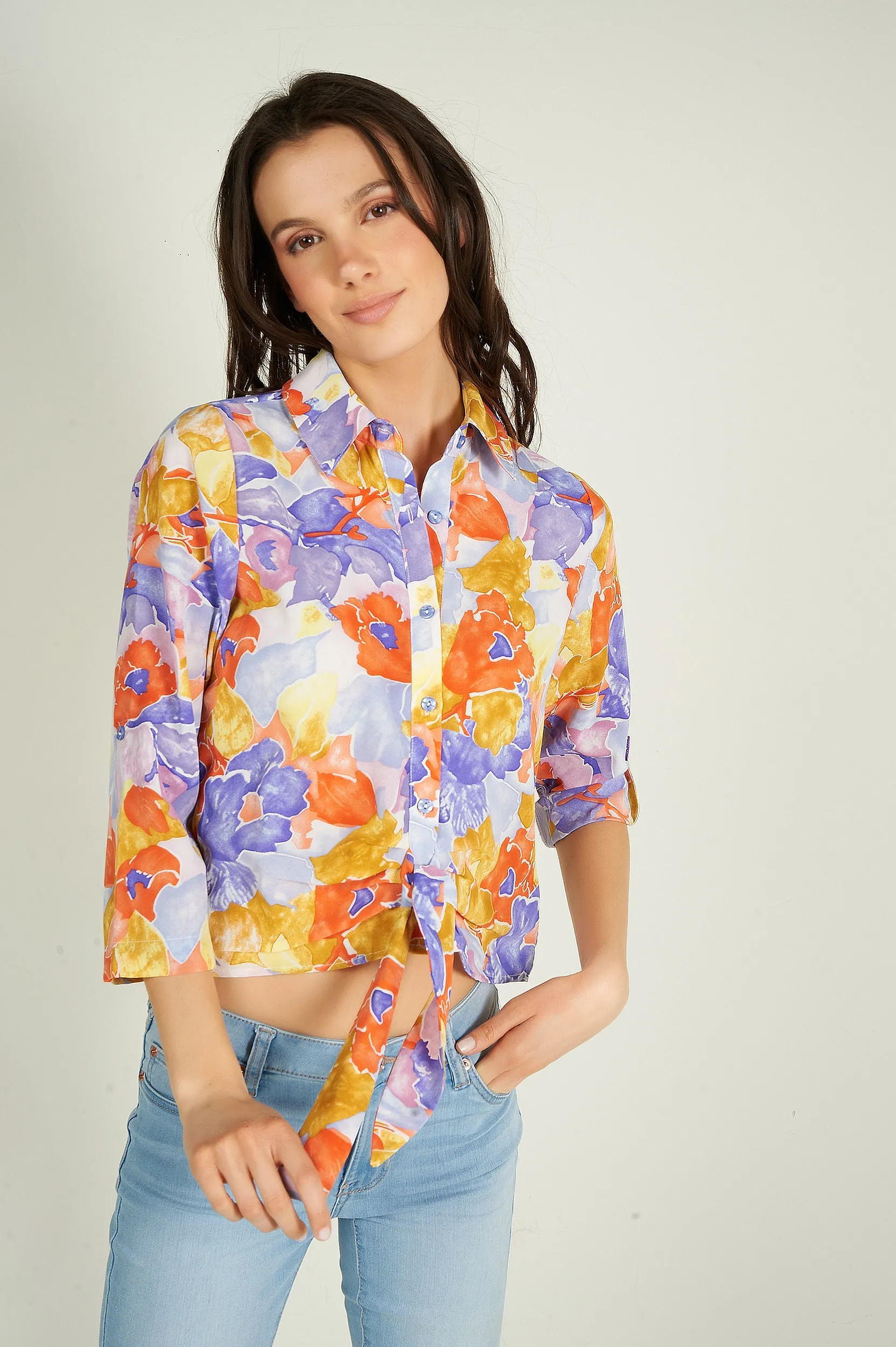 Blouse courte imprimée - ARABELLELX1 - (E-C3)