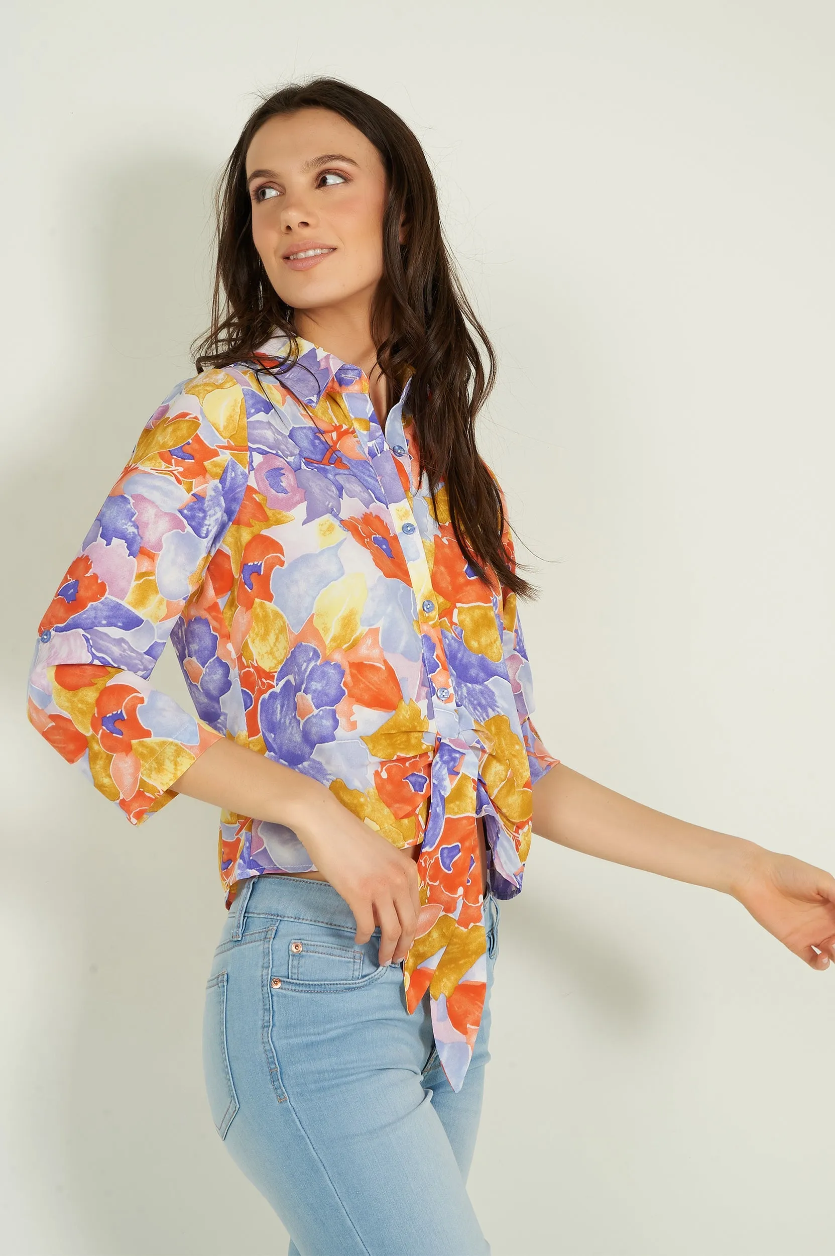 Blouse courte imprimée - ARABELLELX1 - (E-C3)