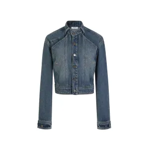 Blue Retro Washed Jean Jacket