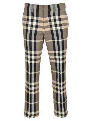 Burberry Checked Tailored Trousers