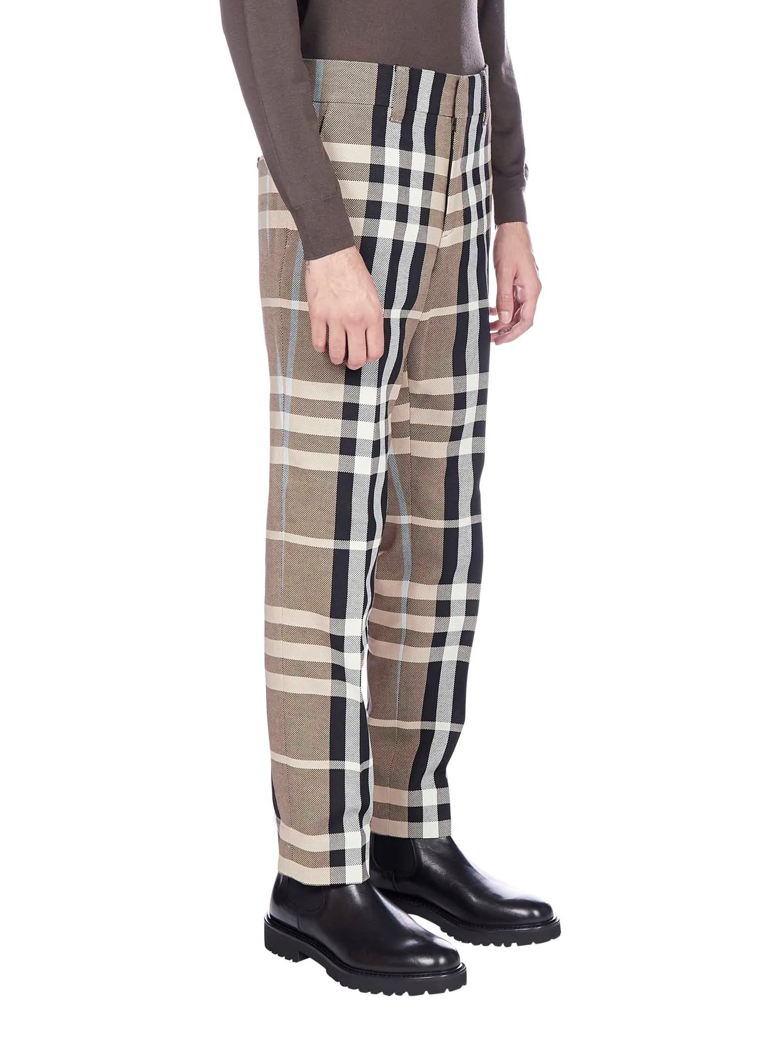 Burberry Checked Tailored Trousers