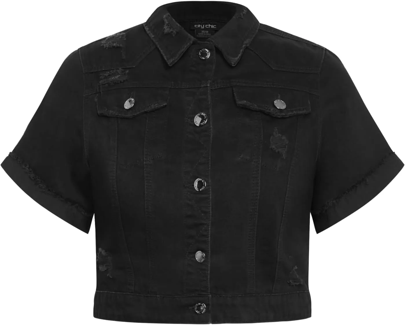 City Chic Plus Size Jacket, Ariadne Denim Jacket