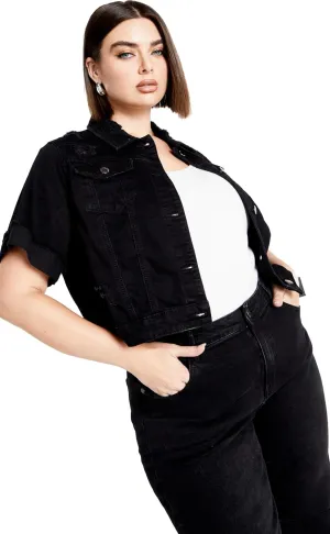 City Chic Plus Size Jacket, Ariadne Denim Jacket