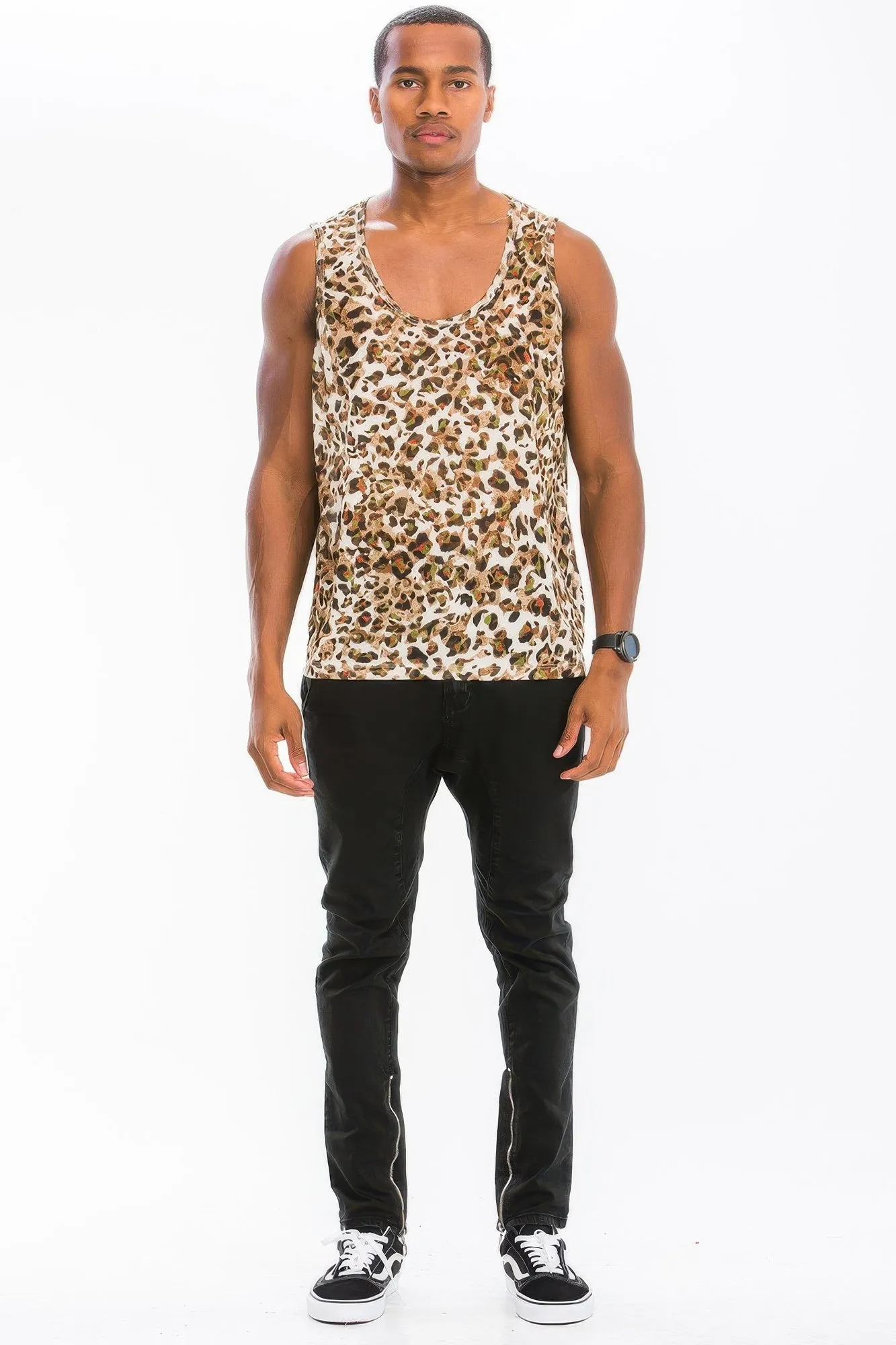 Colored Cheetah Tank Top