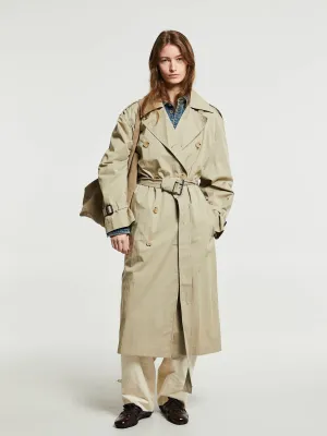 Crisp Summer Trench Coat in Clay