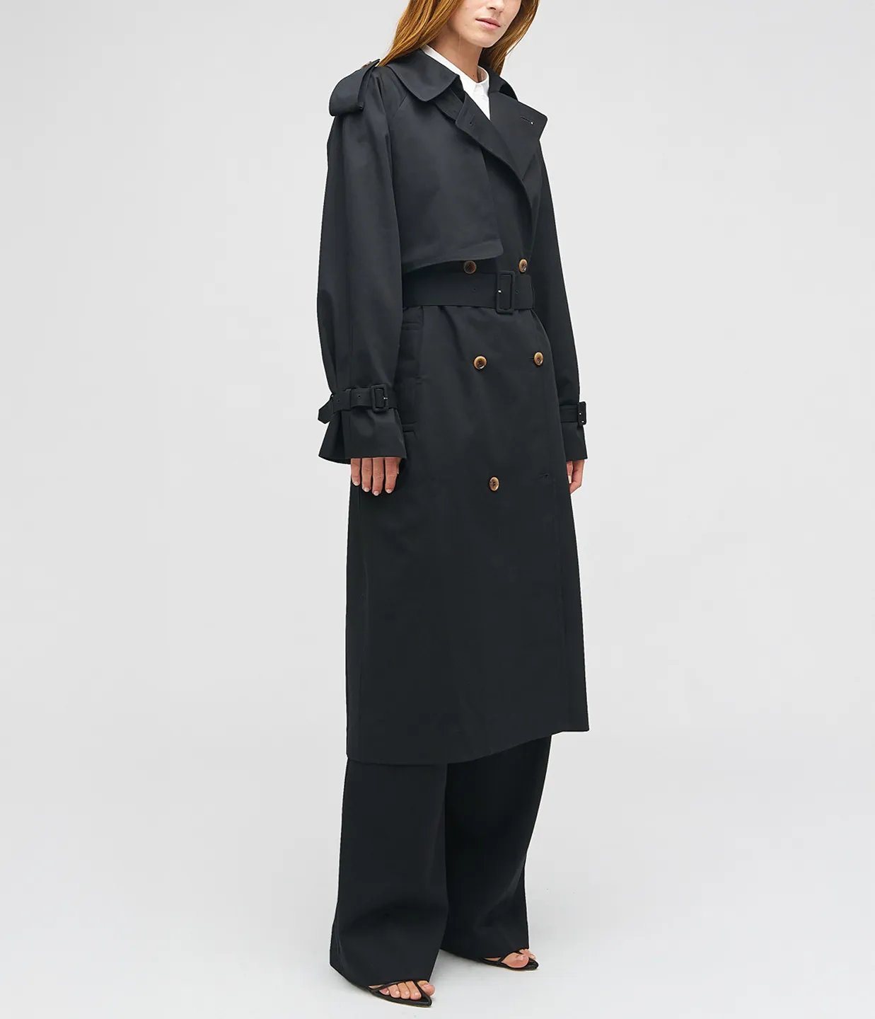 Essential Trench in Washed Black