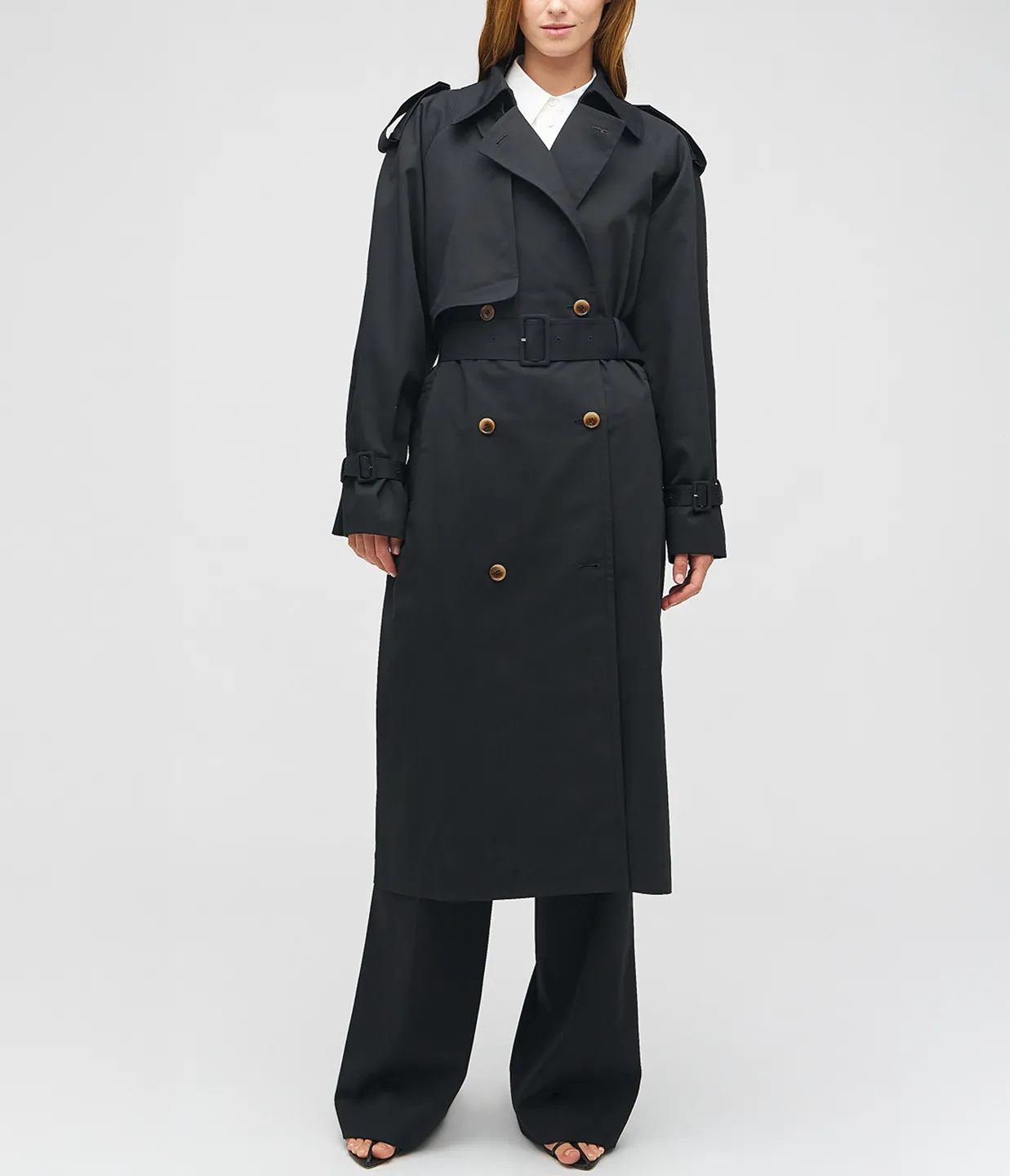 Essential Trench in Washed Black