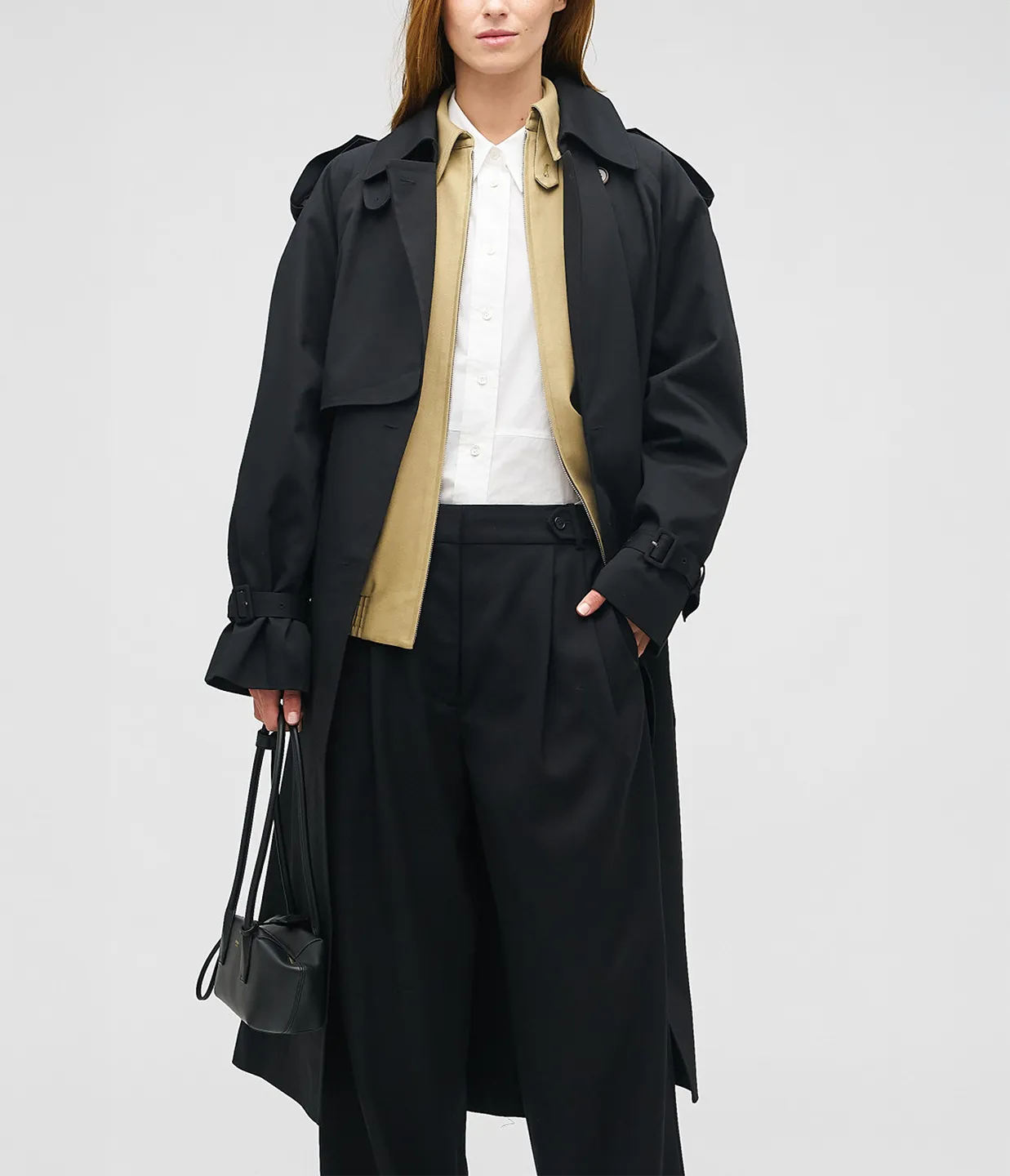 Essential Trench in Washed Black