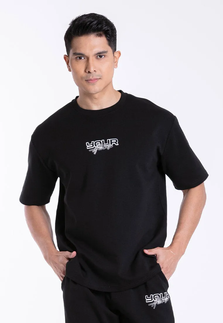 Forest Premium Weight Air-Cotton 240gsm Oversized Round Neck Tee Men / Long Pants | Baju T Shirt Lelaki - 23940 / 10792