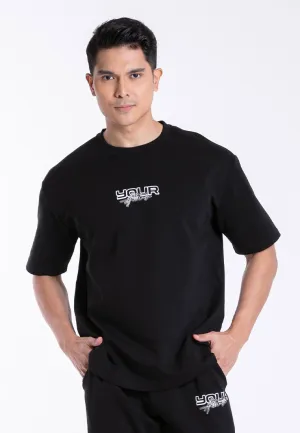 Forest Premium Weight Air-Cotton 240gsm Oversized Round Neck Tee Men / Long Pants | Baju T Shirt Lelaki - 23940 / 10792