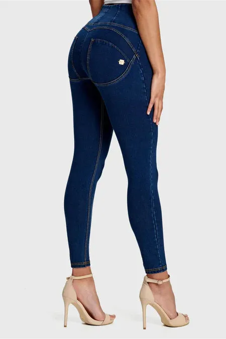 Freddy Denim Blue WR.UP push up Superskinny High Waist Jeggings With Yellow Stitching- WRUP2HHC002ORG J0Y
