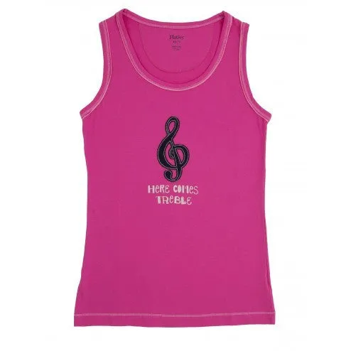 Hatley Womens Pyjama Tank - Pink Music