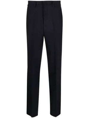 high-waisted tailored trousers
