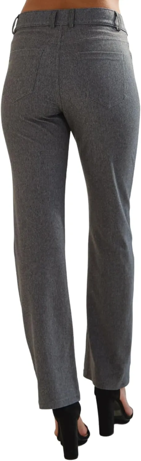ICONOFLASH Women's Stretch Jeggings with 4 Pocket Pull On Straight Leg Jean Leggings with Belt Loops (Available in Plus Size)