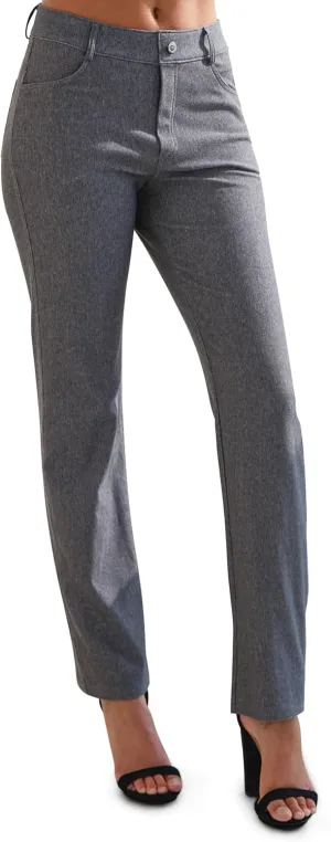 ICONOFLASH Women's Stretch Jeggings with 4 Pocket Pull On Straight Leg Jean Leggings with Belt Loops (Available in Plus Size)