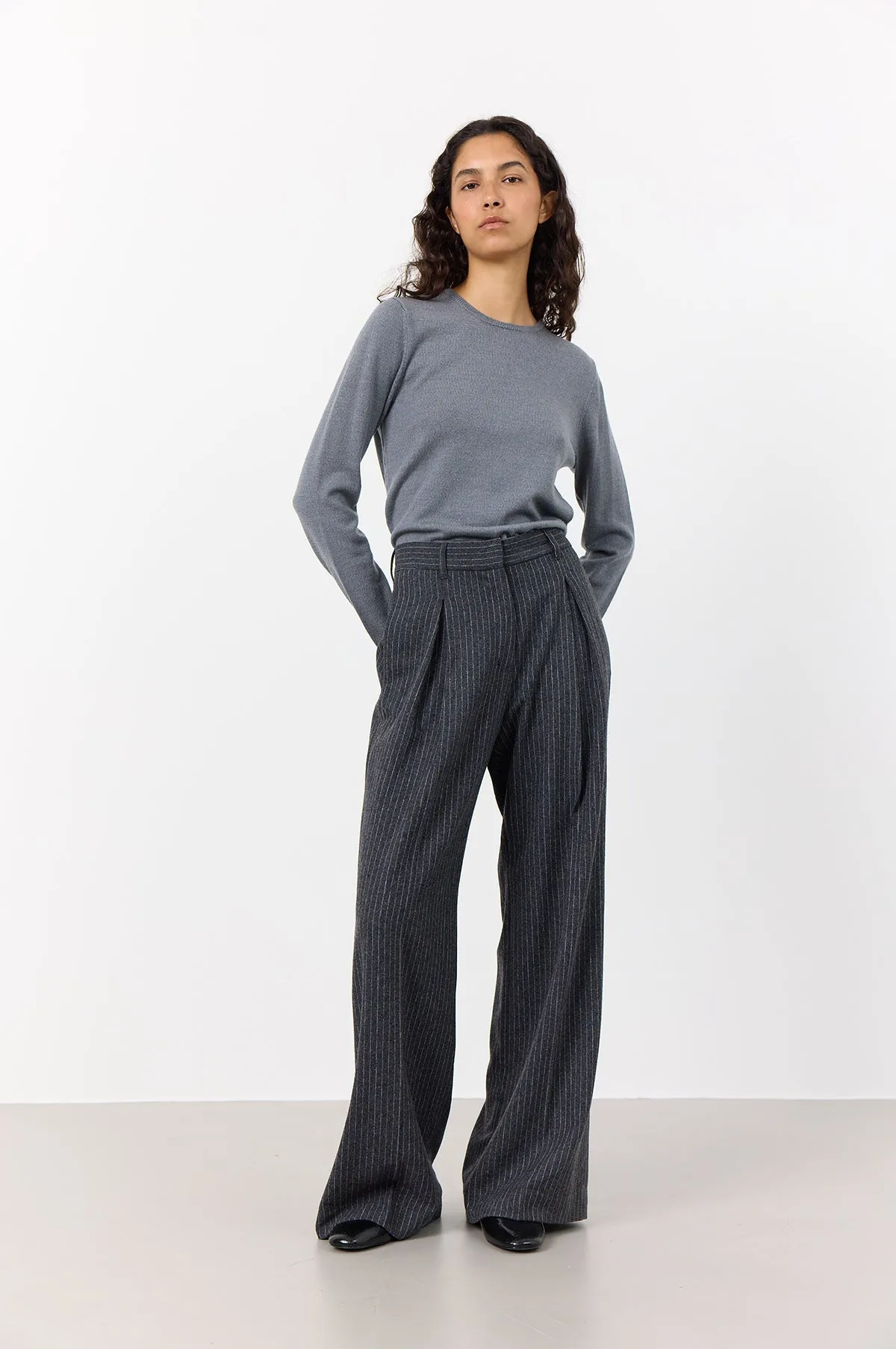 Iris Pant Dark Grey Melange