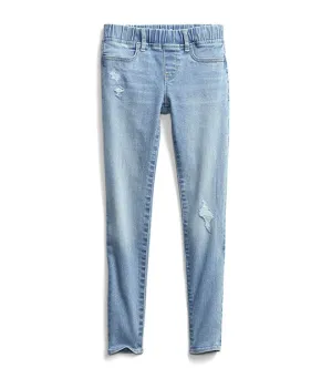 Kids Pull-On Jeggings with Max Stretch Light Wash