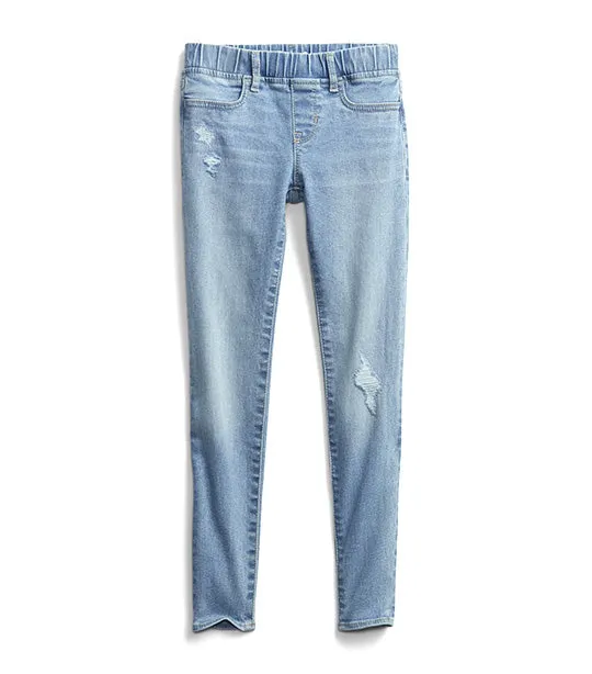 Kids Pull-On Jeggings with Max Stretch Light Wash