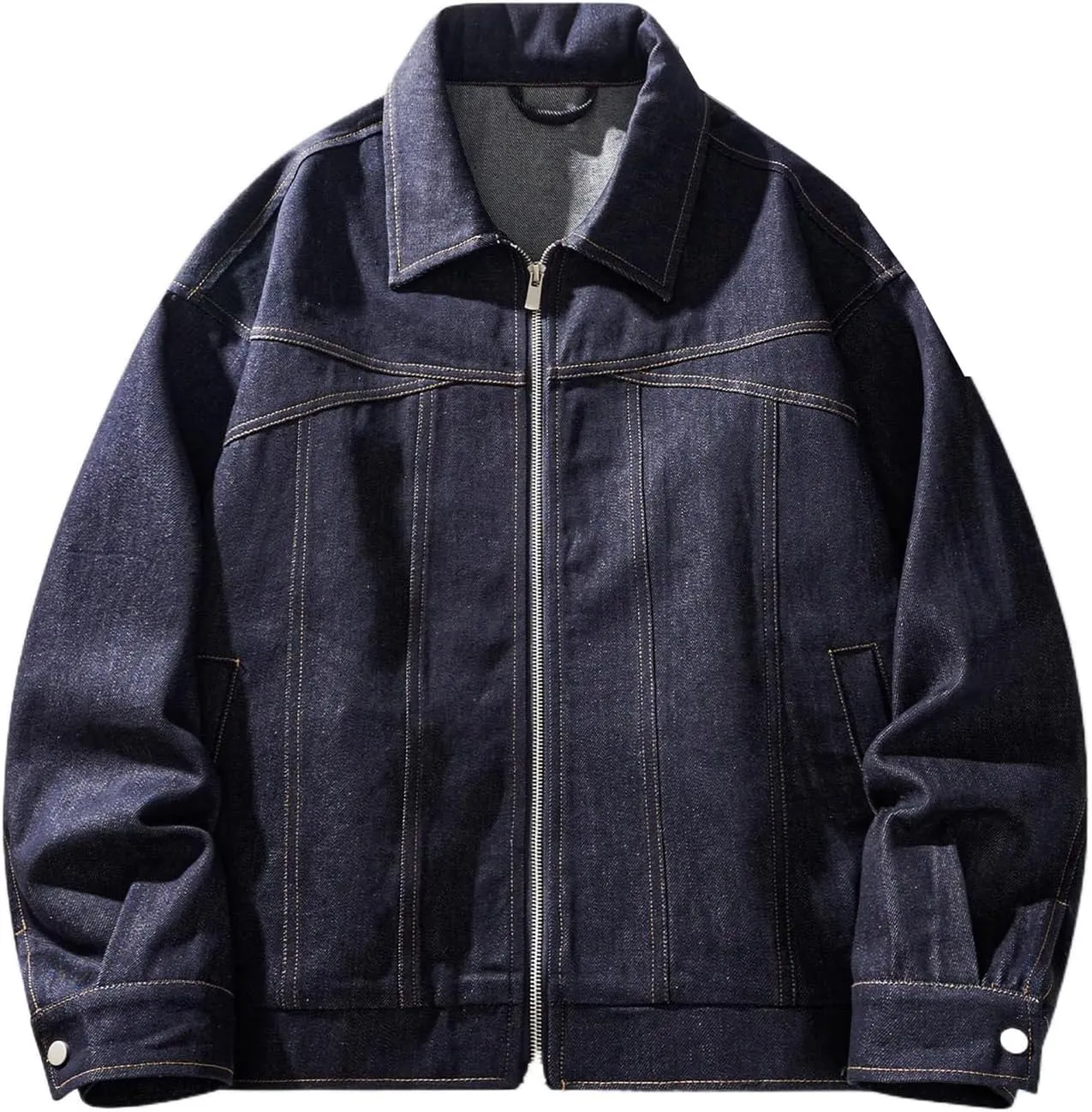 Men's Denim Jacket American Retro Spring Autumn Casual Coat