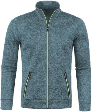 Men's Track Jackets Lightweight Full Zip Tops Casual Slim Fit Coat Workout Running Athletic Active Jacket With Pockets