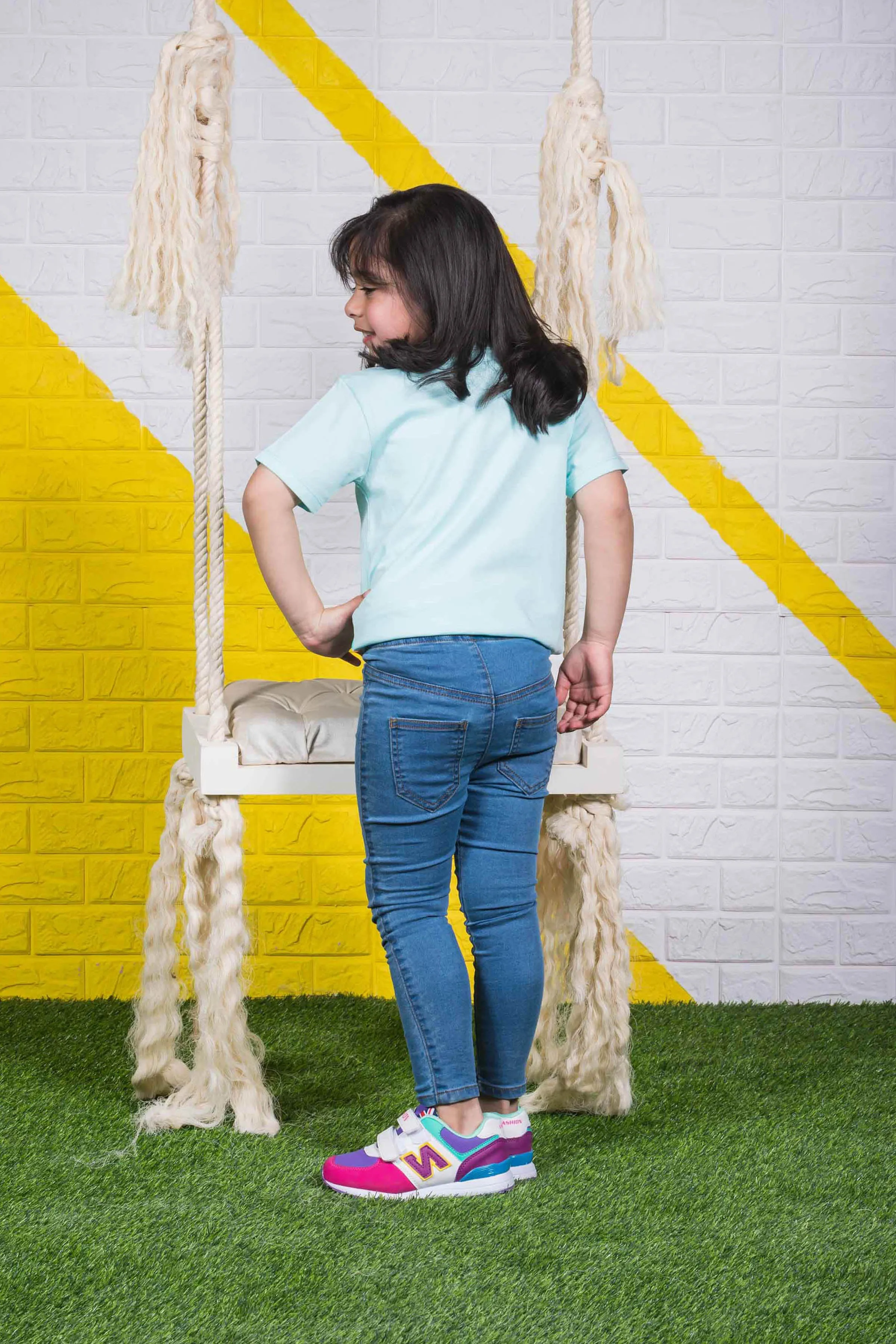 Pale-wash Jeggings