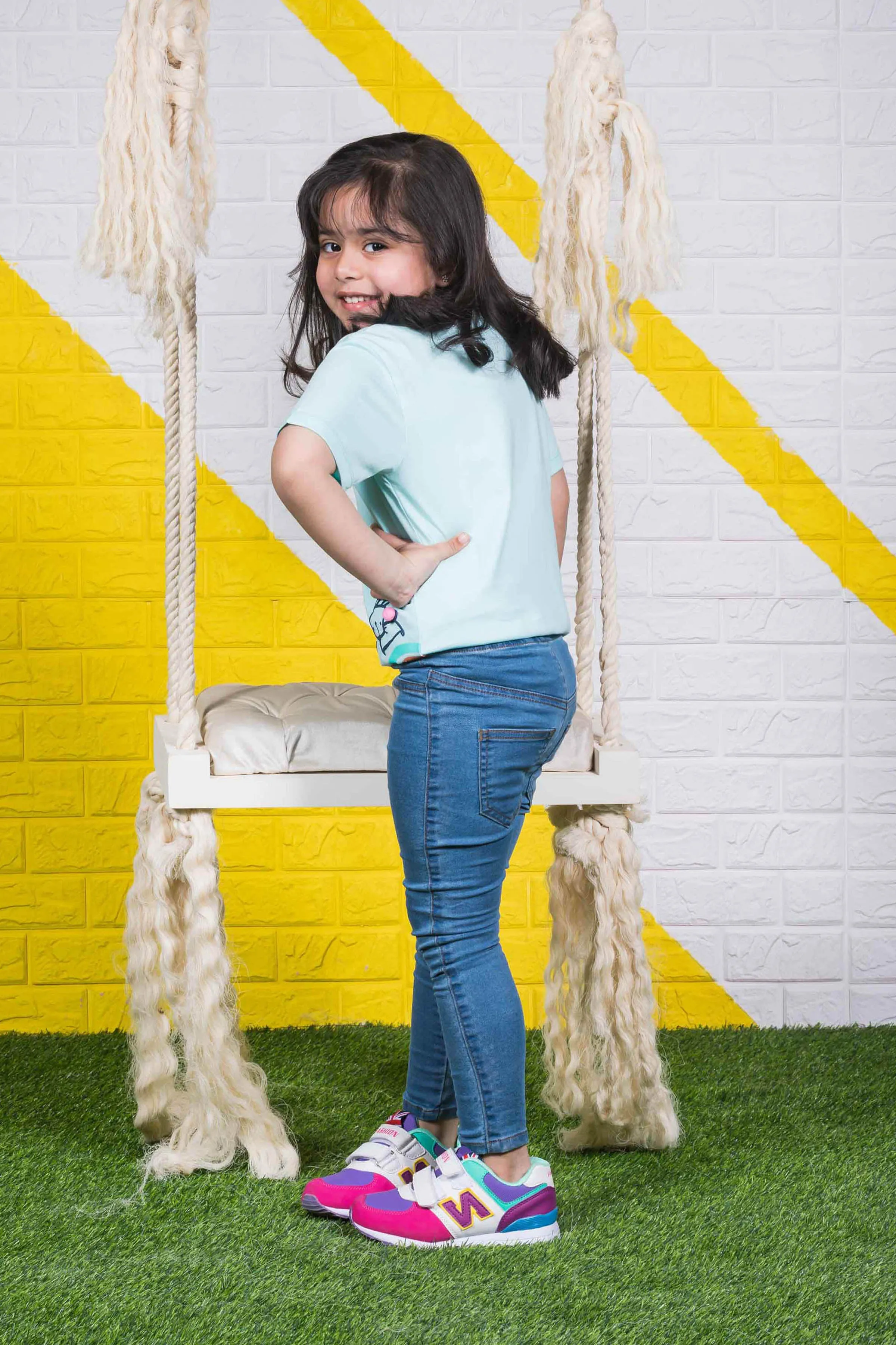 Pale-wash Jeggings