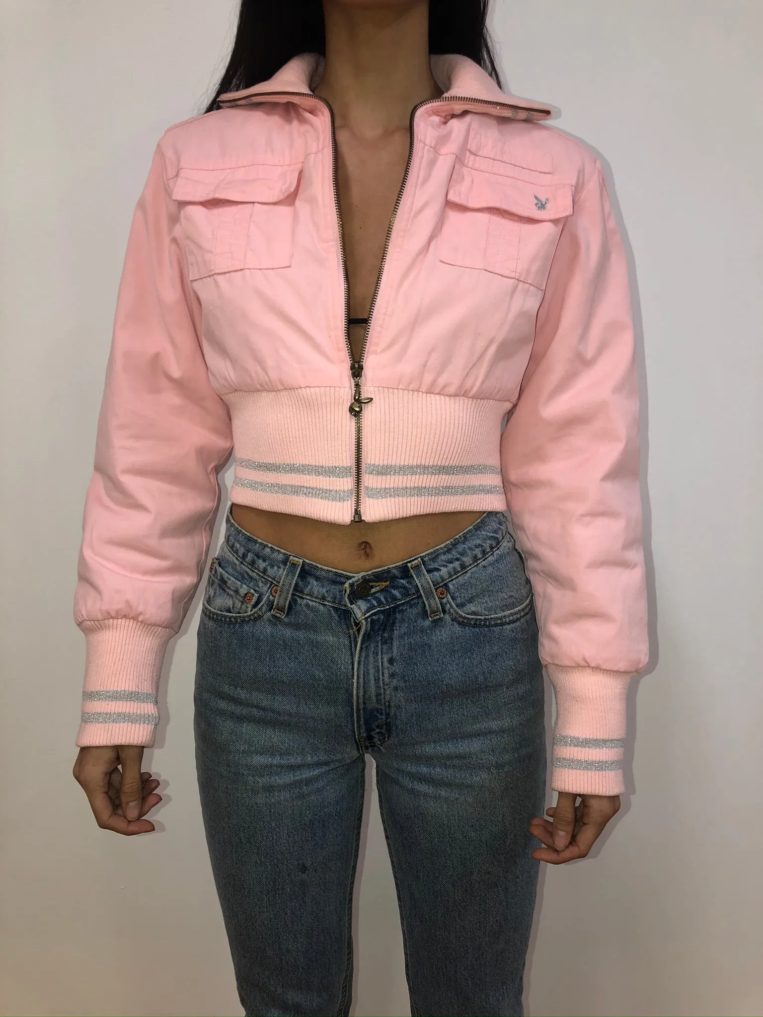Pink Playboy Bomber