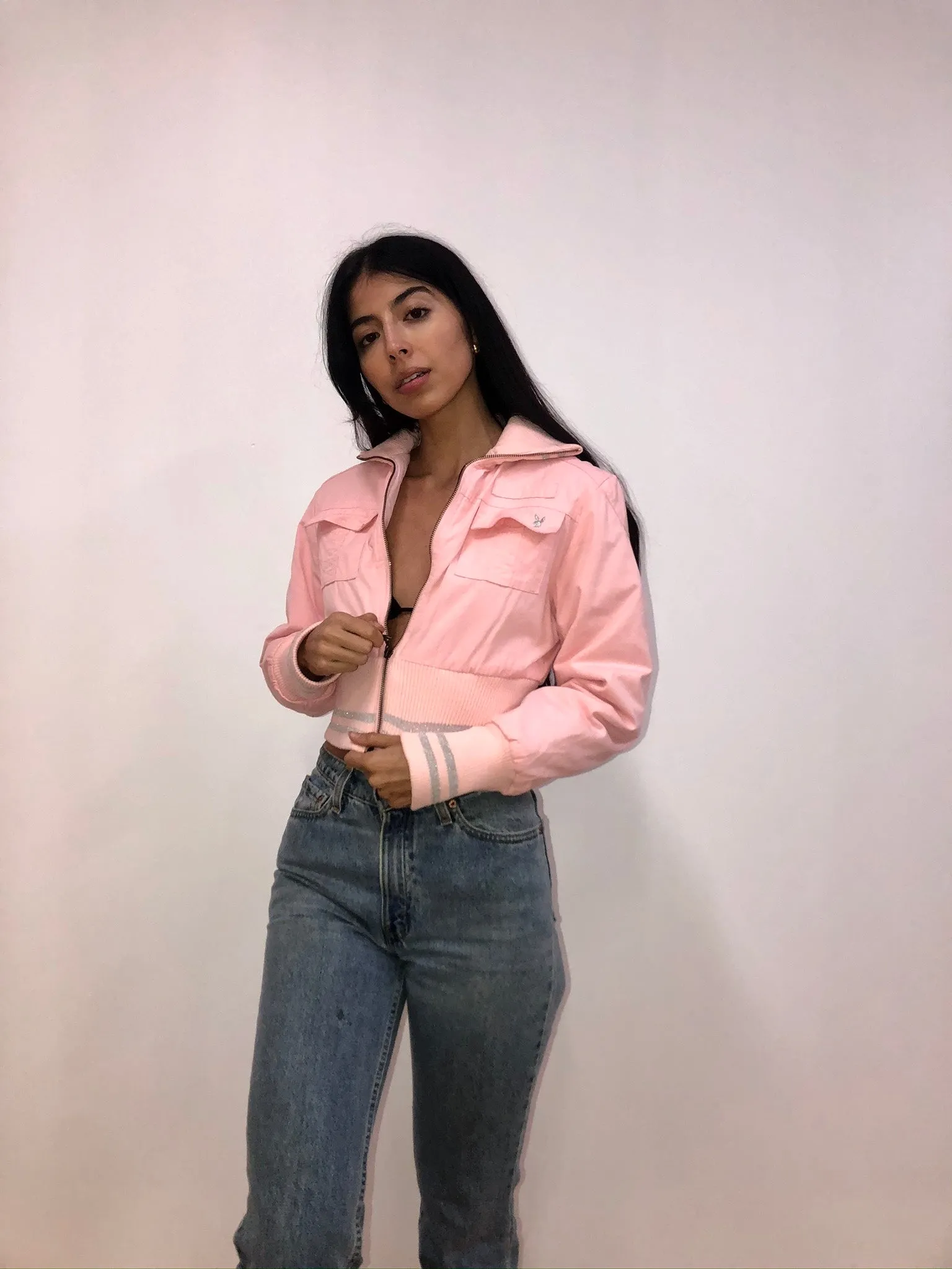 Pink Playboy Bomber
