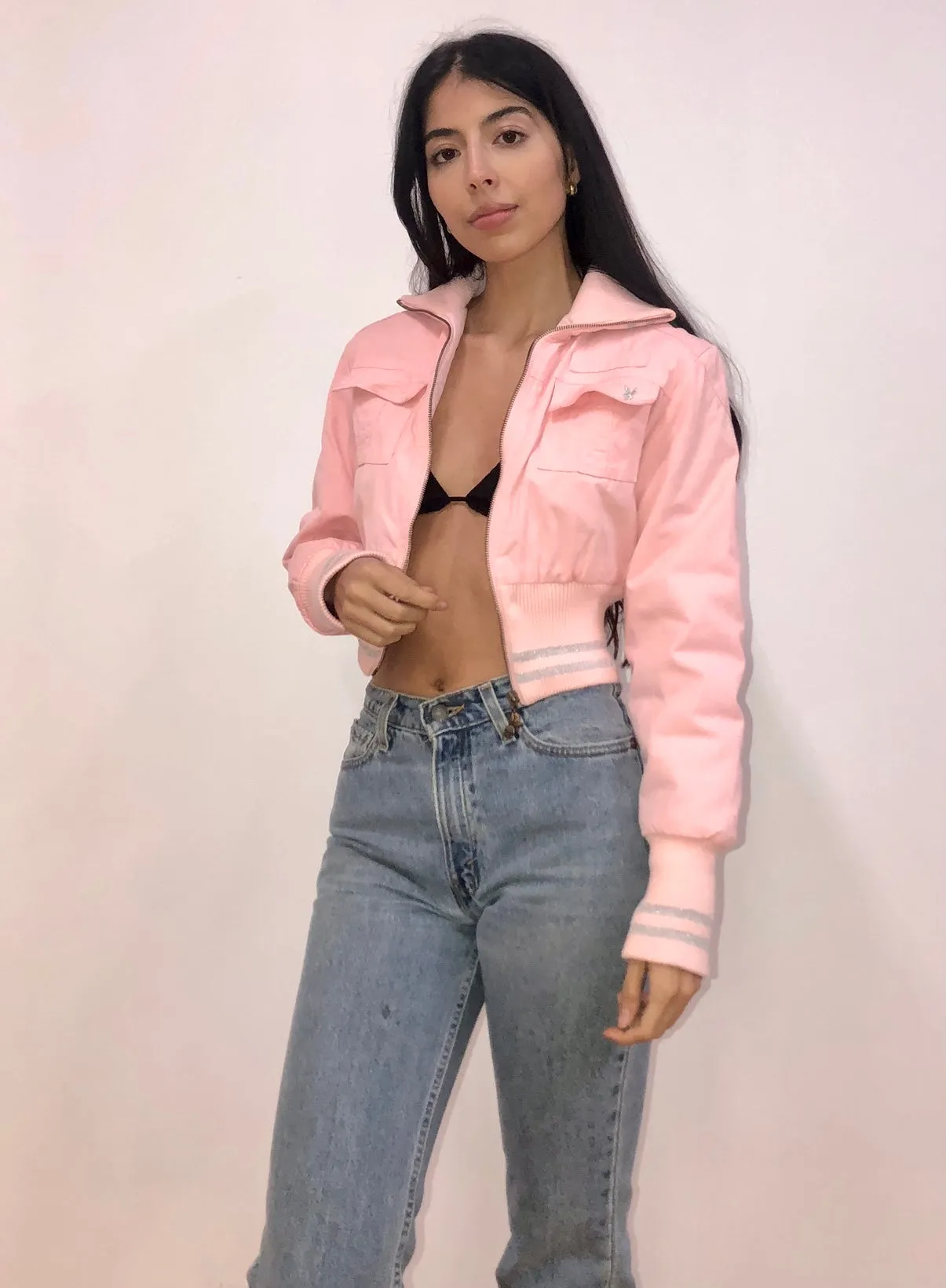 Pink Playboy Bomber