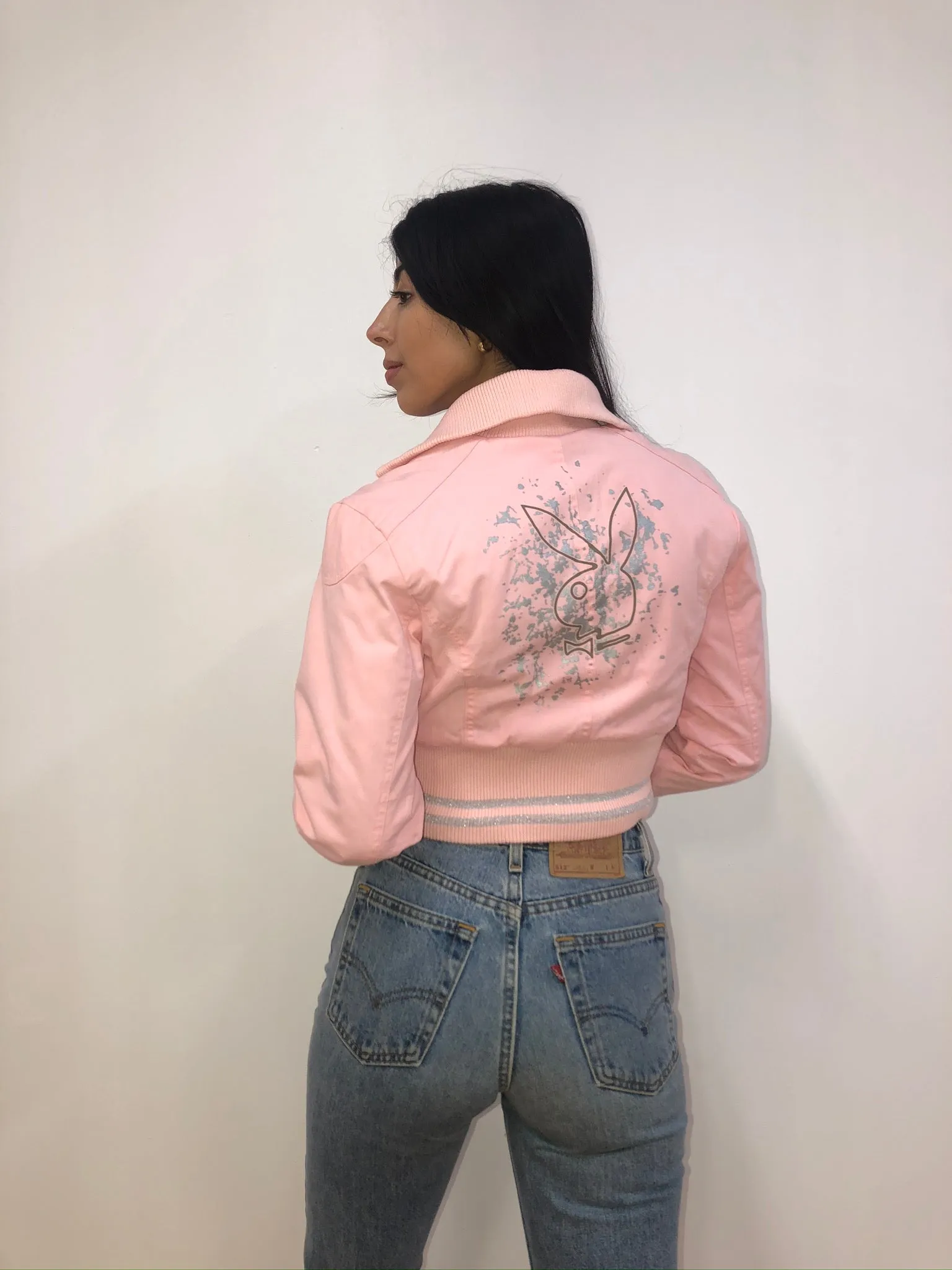 Pink Playboy Bomber