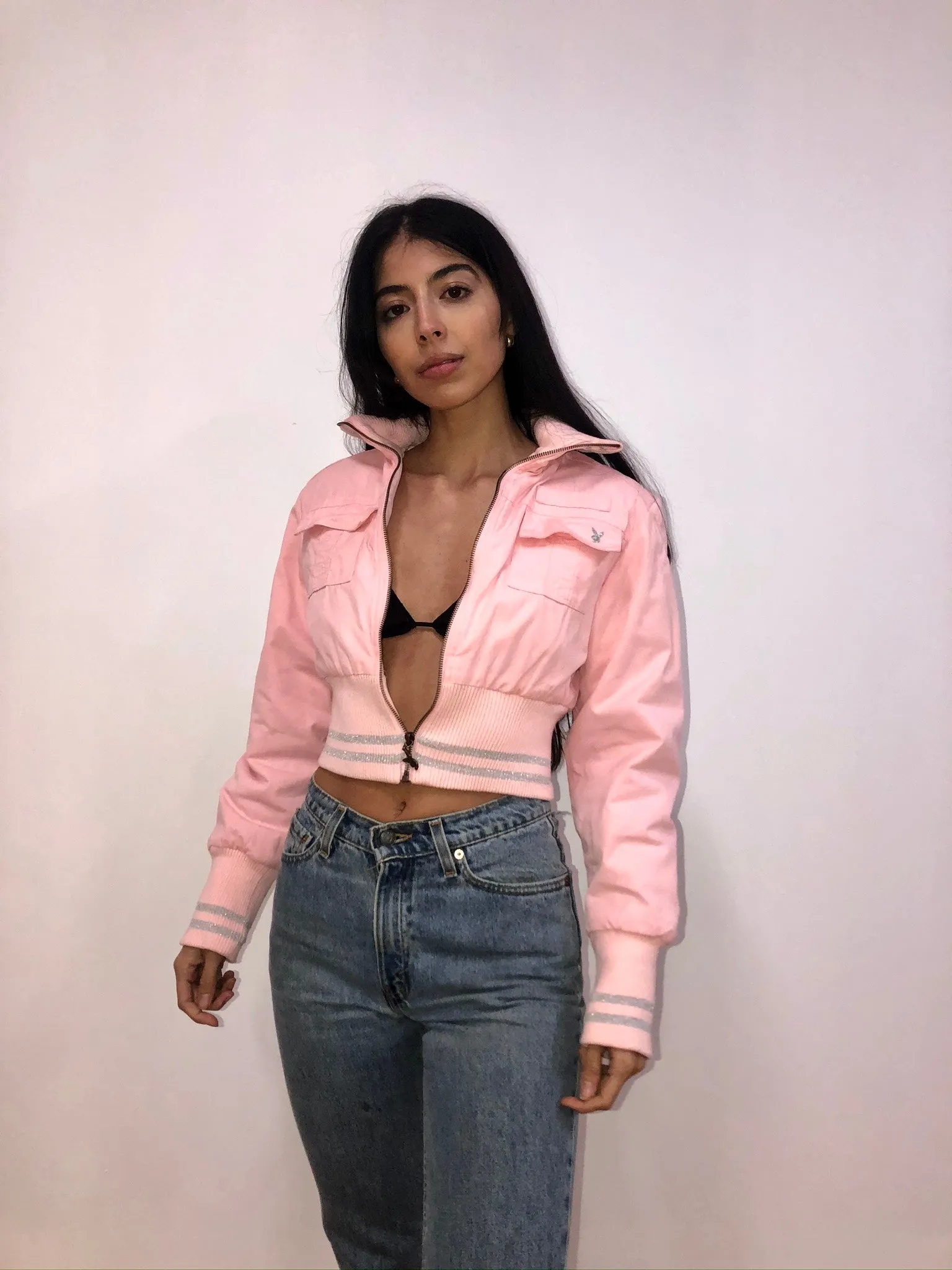 Pink Playboy Bomber