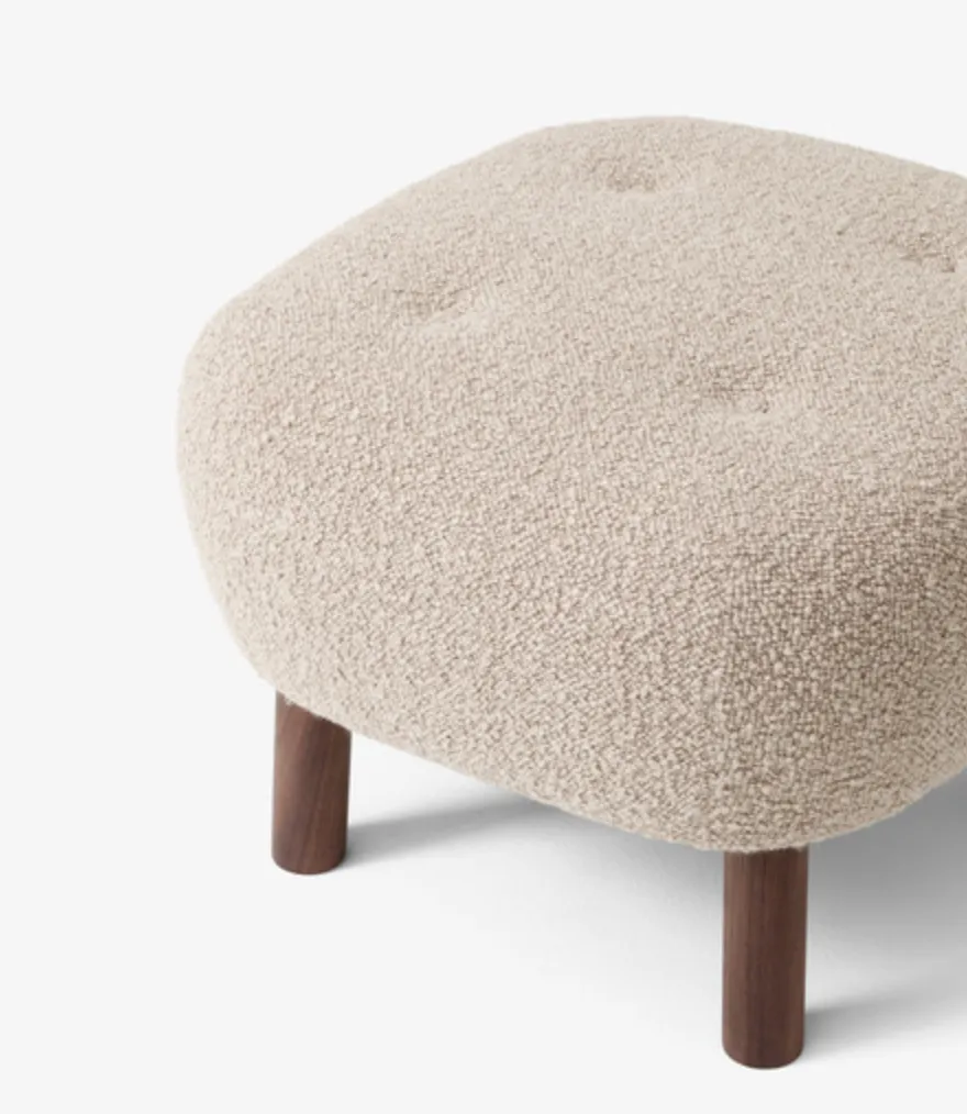 Pouf Little Petra ATD1 oiled walnut w/karakorum 003