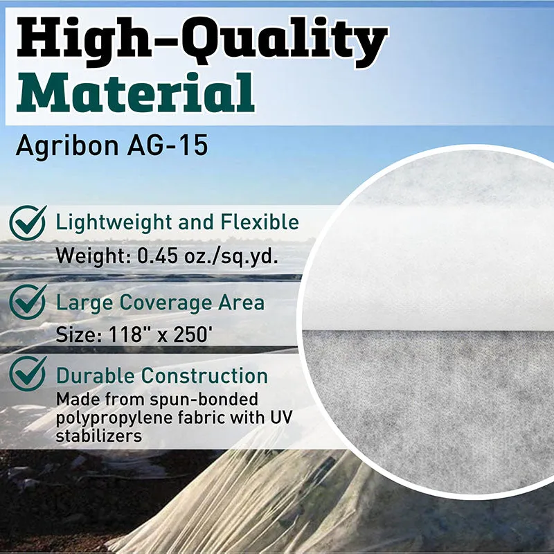 Row Cover Agribon AG-15 118" x 250'