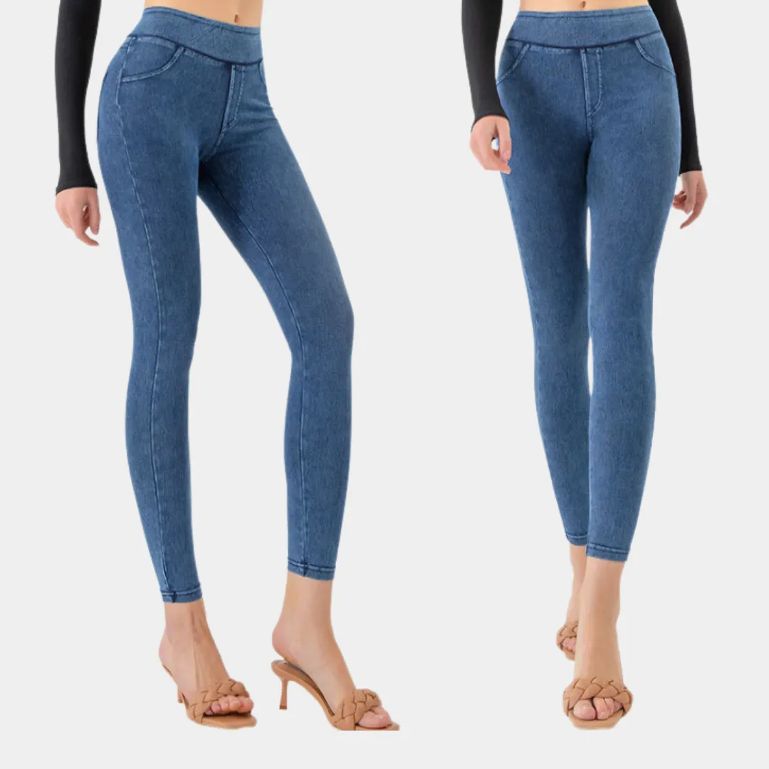 Uma Broek | Slim-fit Dames Denim Look Leggings