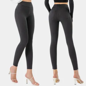 Uma Broek | Slim-fit Dames Denim Look Leggings