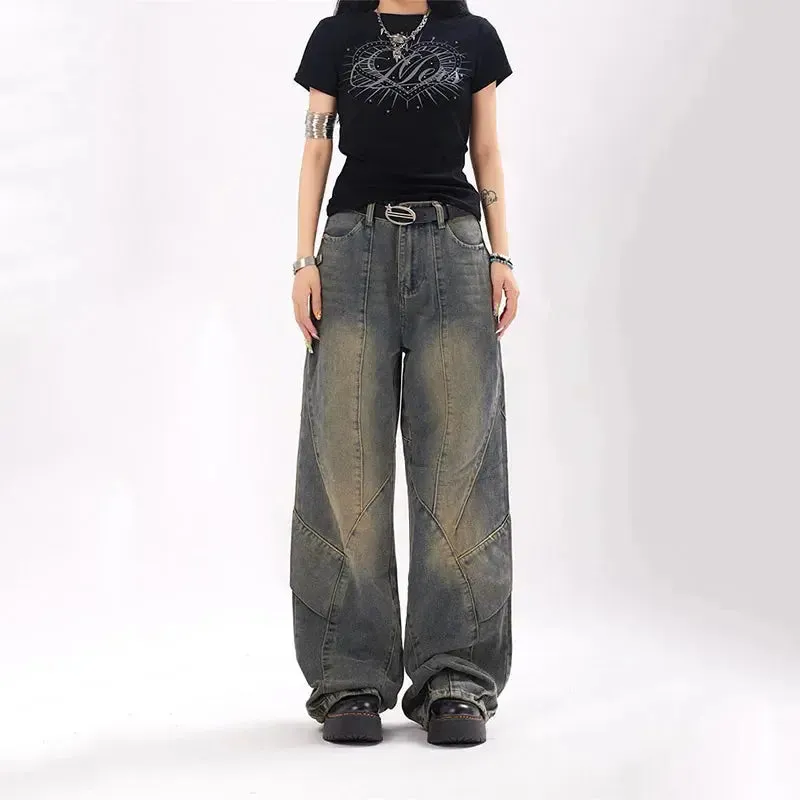 Washed Baggy Punk Casual Denim Jean