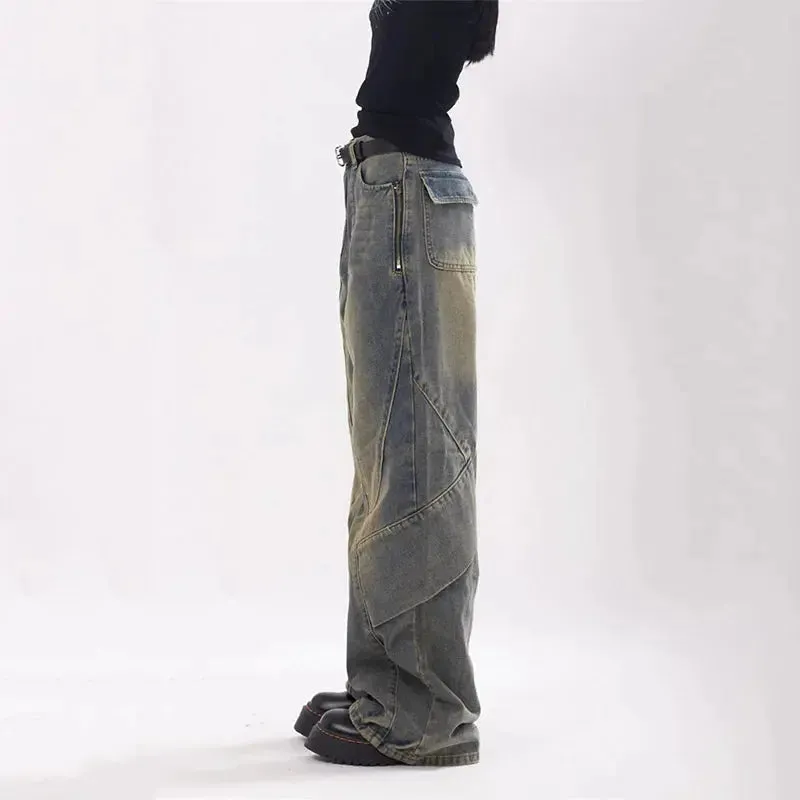 Washed Baggy Punk Casual Denim Jean