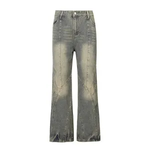 Washed Baggy Punk Casual Denim Jean