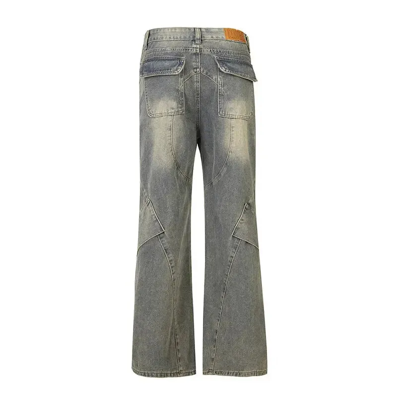 Washed Baggy Punk Casual Denim Jean