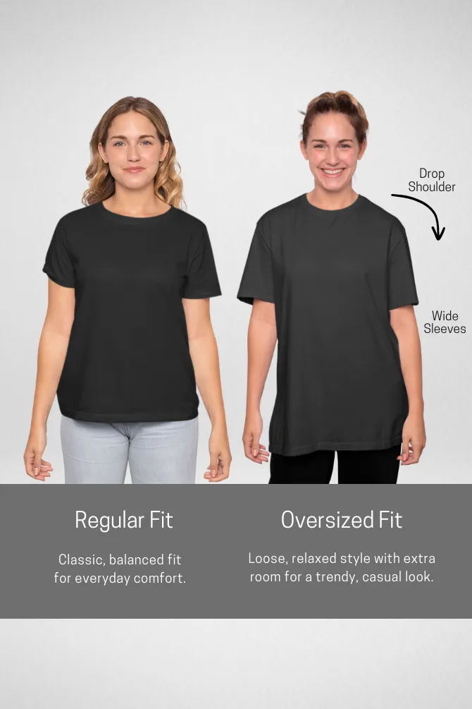 White and Bottle Green Oversized T-Shirts Combo for Women